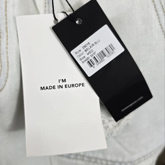 NWT One Teaspoon Shabby Bel Air Blue Maxi Denim Jean Skirt - Picture 14 of 15